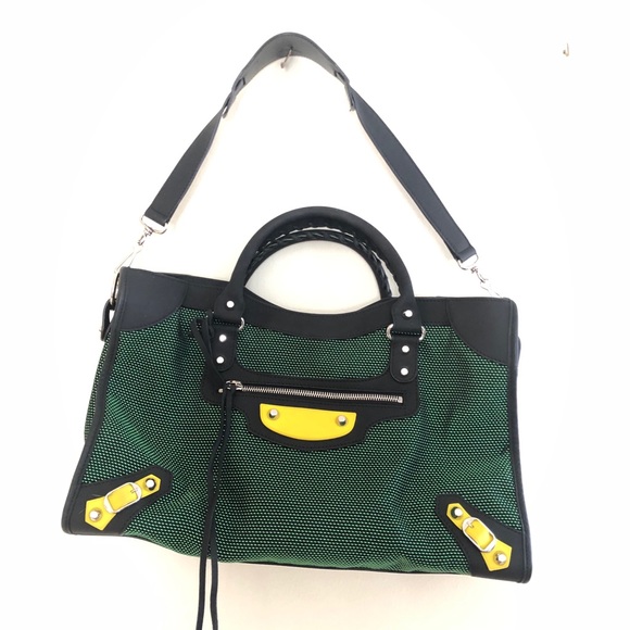 SOLD! Balenciaga Classic City Mesh Limited Edition Green - Picture 9 of 16